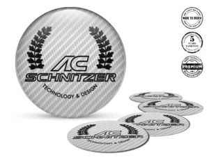 AC Schnitzer Wheel Sticker Logo Resin Domed Design